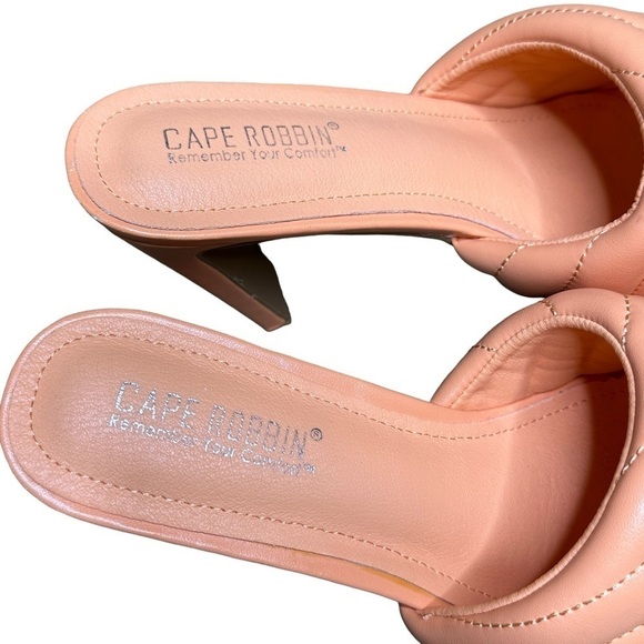 Cape Robbin heeled open toe slide size 9 - Picture 6 of 7
